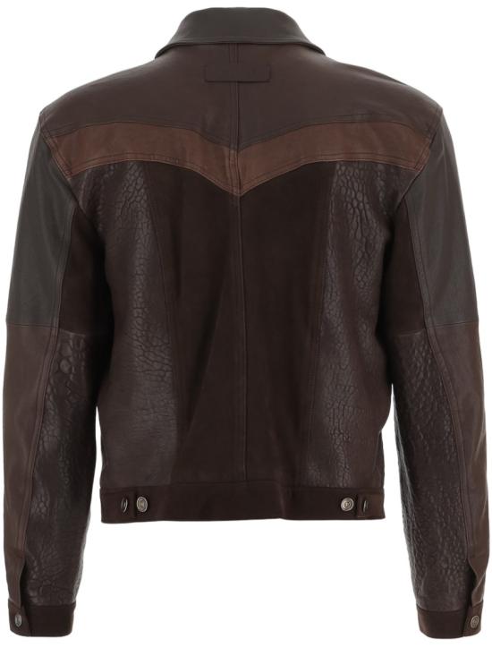 26SS 베르사체 가죽 자켓 10242081A177661N260 Brown - VERSACE