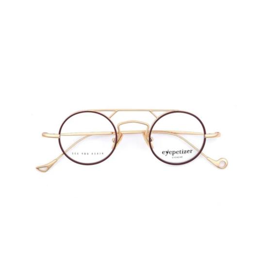  아이페타이저 안경 더블 브릿지 디자인의 아드리앙 타원형 금속 프레임 안경
