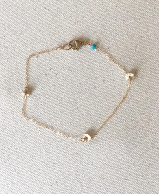  Emma Rose Designs 팔찌 엠마 로즈 디자인 골드 디스크 발찌