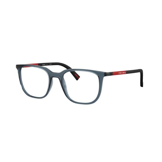26SS 프라다 안경 0Ps 04Rv 반투명 스모키 블루 사각 프레임 안경 - PRADA