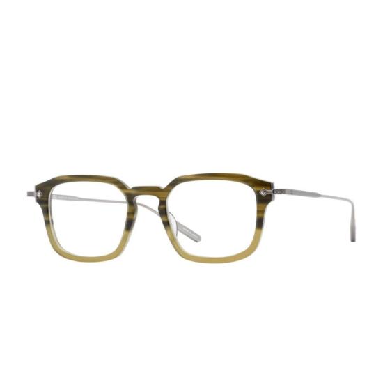  바본페레이라 안경 놀란 그라데이션 올리브 그린 직사각형 프레임 안경