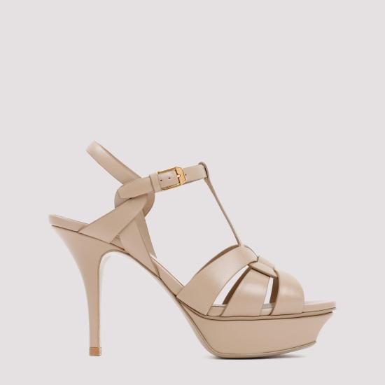 26SS 생로랑 트리뷰트 플랫폼 샌들 315490 AAAAH 2721 DARK BEIGE