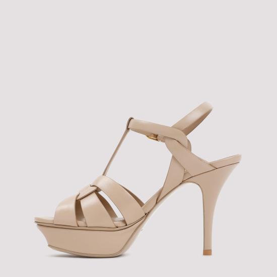 26SS 생로랑 트리뷰트 플랫폼 샌들 315490 AAAAH 2721 DARK BEIGE - SAINT LAURENT