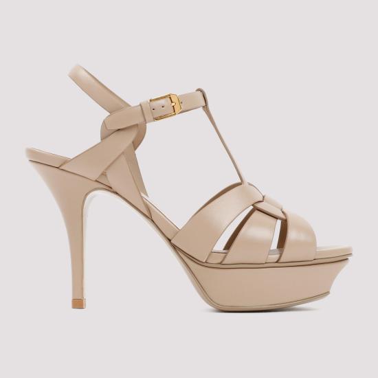 26SS 생로랑 트리뷰트 플랫폼 샌들 315490 AAAAH 2721 DARK BEIGE - SAINT LAURENT