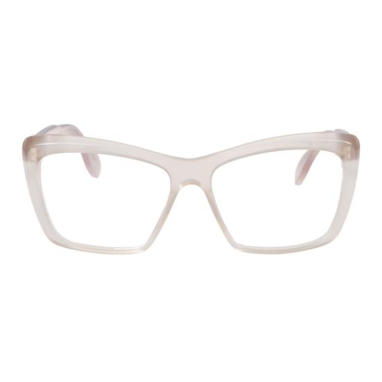  카돌 안경 곡선형 다리가 있는 반투명 직사각형 안경테 (케이티)