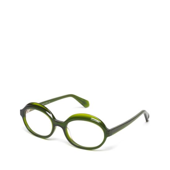  리와인드 안경 그래비티 그라디언트 그린 타원형 프레임 안경 (유광 마감) - REWIND