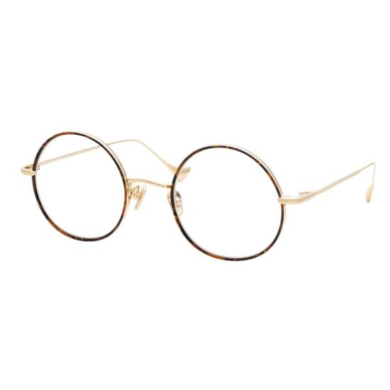  에쿠이 엠 안경 워터 블링크 II 세련된 호피 무늬 메탈 프레임