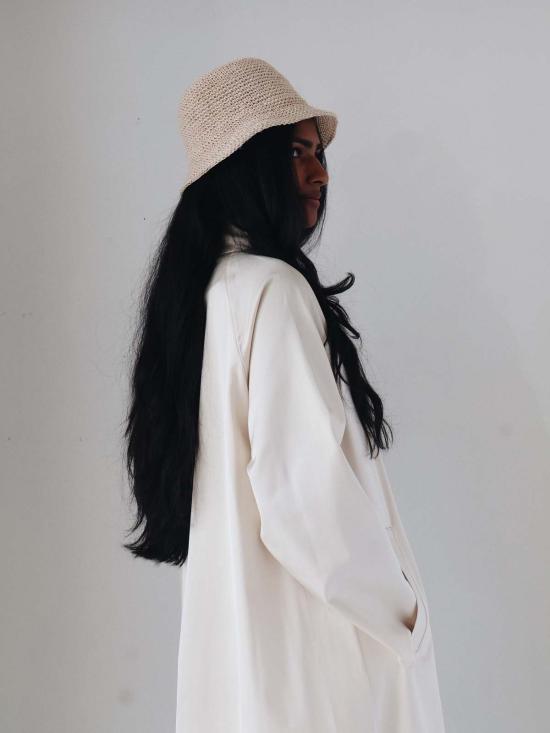  민가 버킷햇 밍가 내추럴 크로셰 아가베 버킷