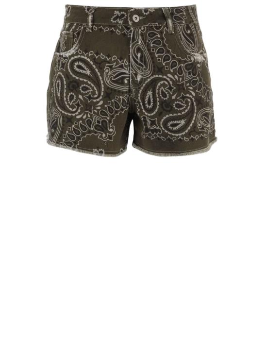 26SS Don't @ Me 데님 숏팬츠 DAM26B04ARMY Green