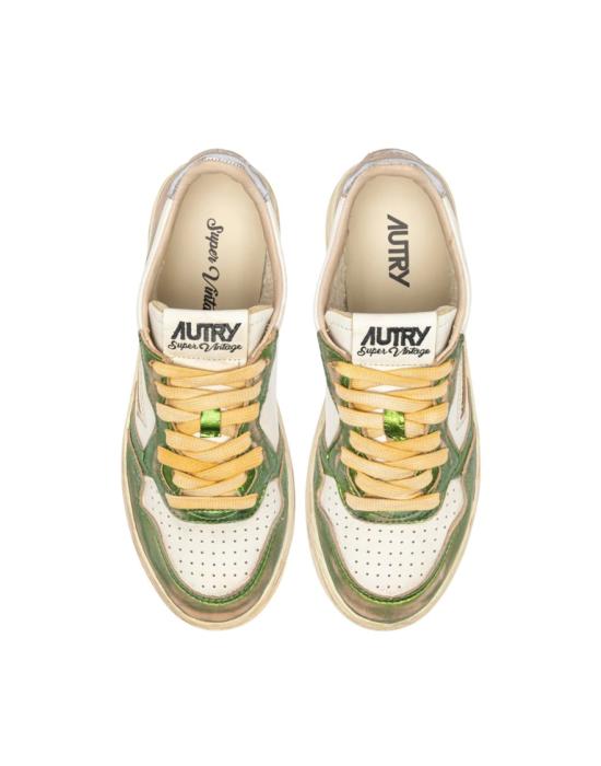 26FW 오트리 슈퍼 빈티지 메달리스트 로우 레더 스니커즈 AVLM Multicolor - AUTRY