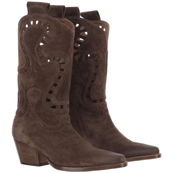 26SS 사르토르 부츠 SR490202VELOURMUSTANG Brown - SARTORE