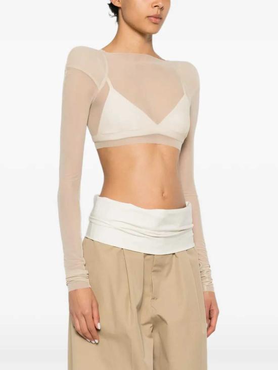 26SS 릭 오웬스 긴팔 티셔츠 RO01F6270TUS 138 SAND - RICK OWENS