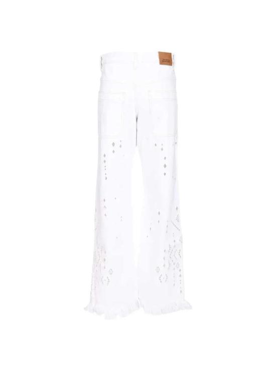26SS 이자벨마랑 스트레이트 팬츠 PA0698FAD2H01I 20 WHITE - ISABEL MARANT