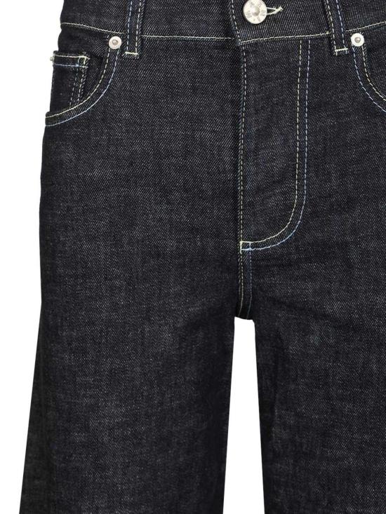  마르니 데님 팬츠 와이드 진 블루블랙 - MARNI