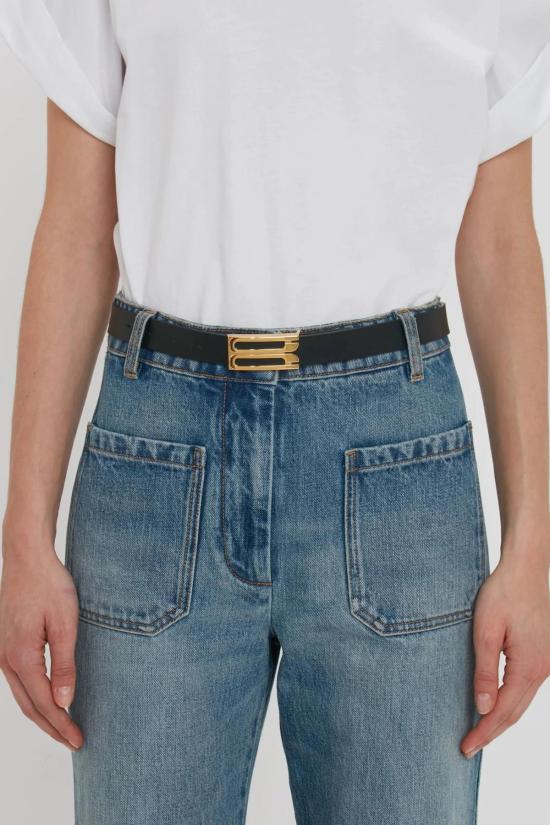  빅토리아 베컴 레귤러 벨트 도리안 프레임  블랙 - VICTORIA BECKHAM