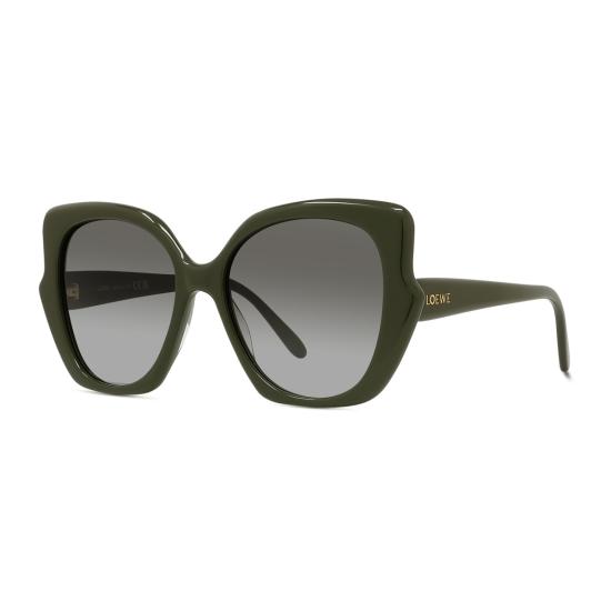  로에베 안경 LW40133 I 슬림 96 B 버터플라이 선글라스 그린 - LOEWE
