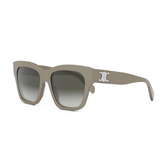  셀린느 안경 Celine Cl40253 I Triomphe 59 F Kakhi 루시도 베르데 아세테이트 선글라스 - CELINE