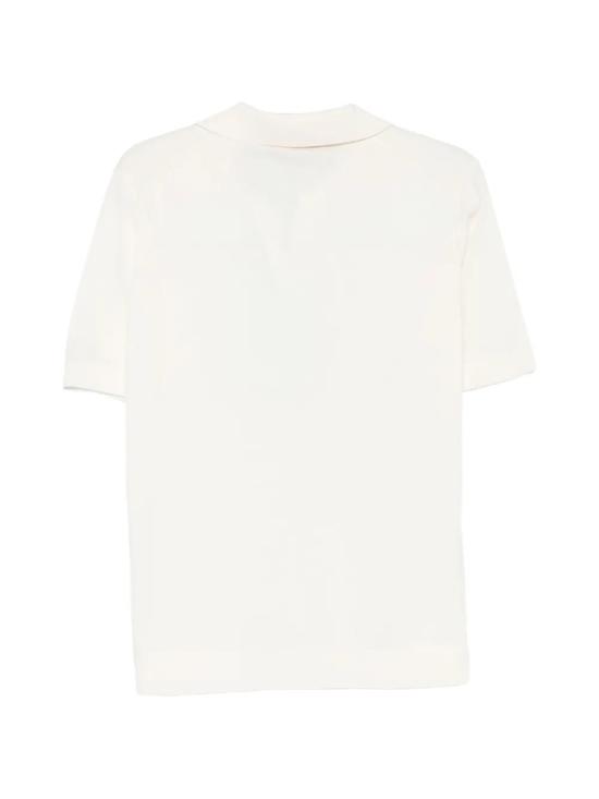 26SS 필리포 드 로렌티스 폴로 티셔츠 PL0MLSK CR14R 020 MILK - FILIPPO DE LAURENTIIS