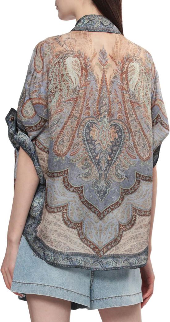 26SS 짐머만 블라우스 8624TRS262TAPESTRYBLUE - ZIMMERMANN