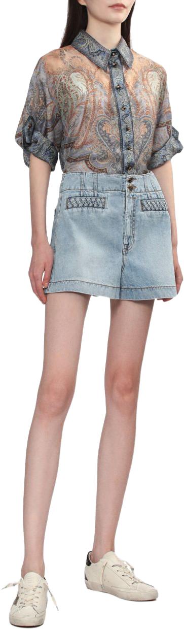 26SS 짐머만 블라우스 8624TRS262TAPESTRYBLUE - ZIMMERMANN