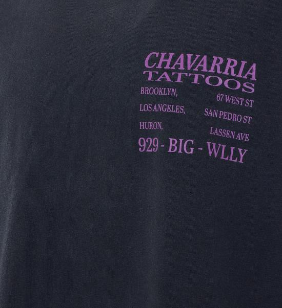 26SS 윌리 차바리아 반팔 티셔츠 WCJSY0178 001 Black - WILLY CHAVARRIA