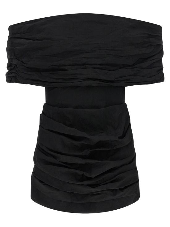 26SS 마그다뷰트림 숏 원피스 156526BLACK