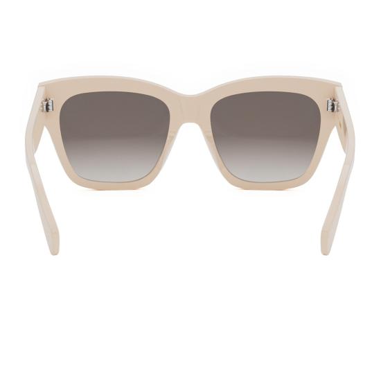  셀린느 안경 CL40253 I 트리옹프 25 F 기하학적 선글라스 아이보리 - CELINE