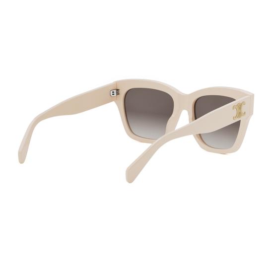  셀린느 안경 CL40253 I 트리옹프 25 F 기하학적 선글라스 아이보리 - CELINE