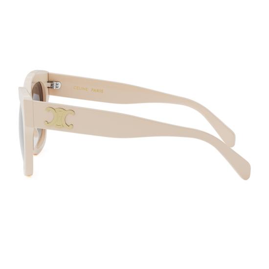  셀린느 안경 CL40253 I 트리옹프 25 F 기하학적 선글라스 아이보리 - CELINE