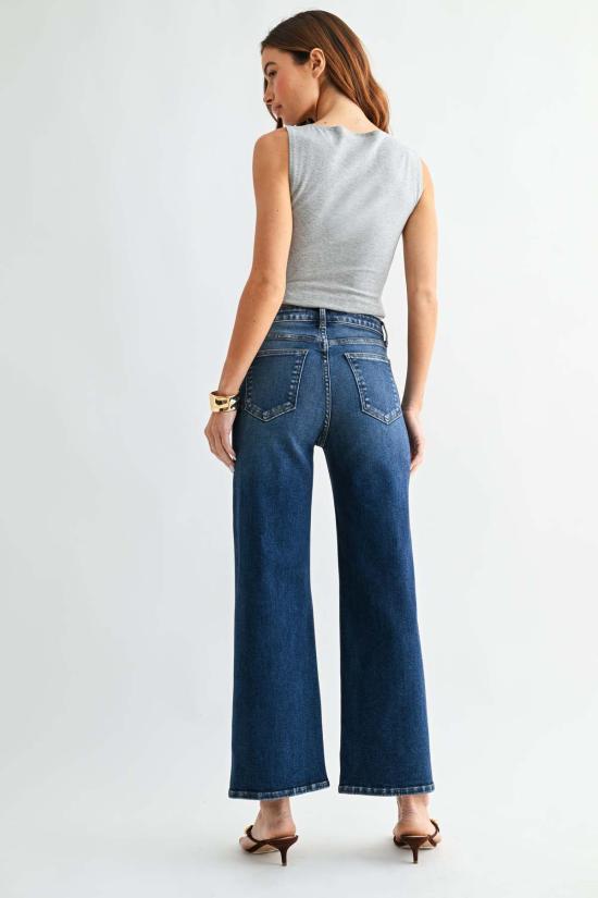  저스트 블랙 데님 데님 팬츠 JB 컬렉션 HR 와이드 레그 진 - JUST BLACK DENIM