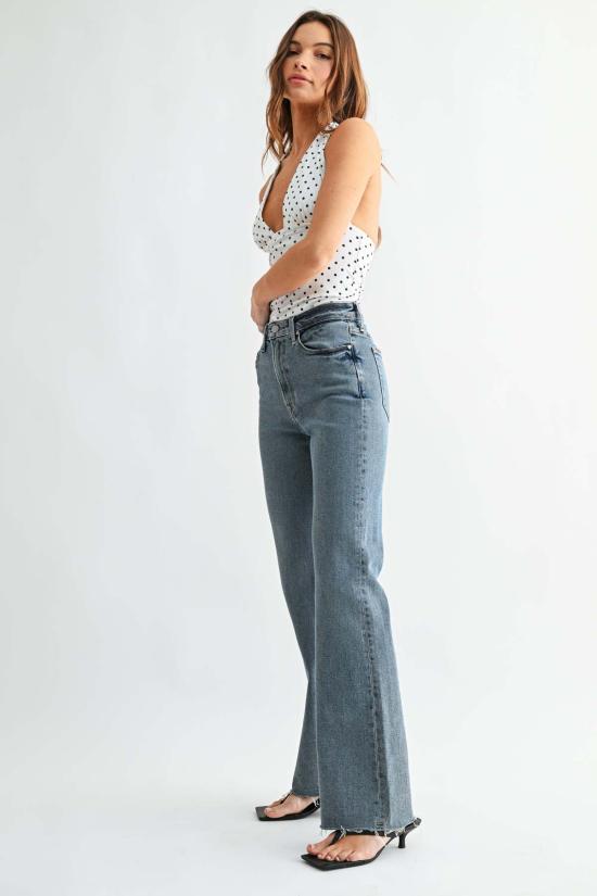  저스트 블랙 데님 데님 팬츠 JB 컬렉션 부츠컷 팬츠 미디엄 데님 - JUST BLACK DENIM