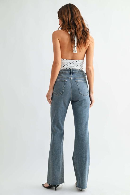  저스트 블랙 데님 데님 팬츠 JB 컬렉션 부츠컷 팬츠 미디엄 데님 - JUST BLACK DENIM