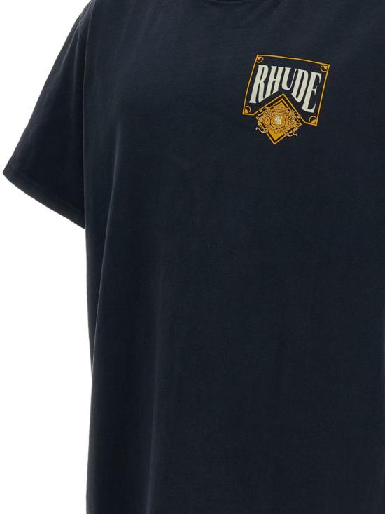 26SS 루드 반팔 티셔츠 RHSS26TT02012 6185 Black - RHUDE