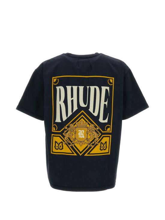 26SS 루드 반팔 티셔츠 RHSS26TT02012 6185 Black - RHUDE