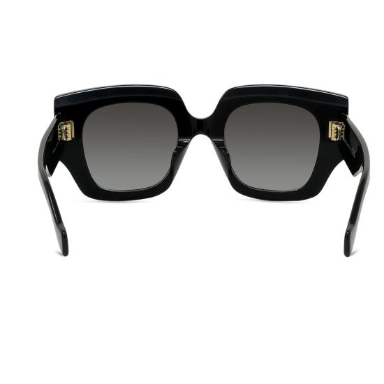  로에베 안경 LW40129 U 아나그램 01 B 아세테이트 선글라스 블랙