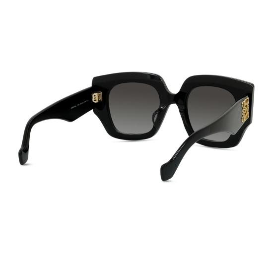  로에베 안경 LW40129 U 아나그램 01 B 아세테이트 선글라스 블랙 - LOEWE