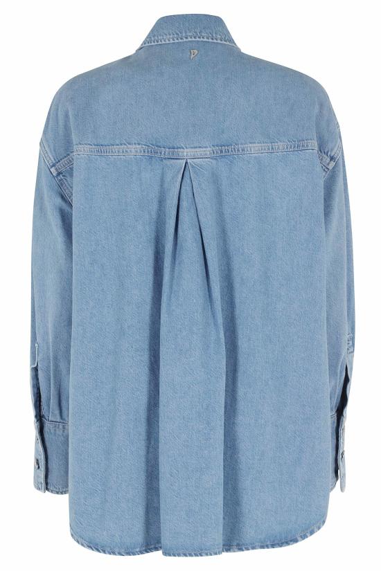  돈답 데님 셔츠 돈둡 카미시아 오버 셔츠 블루 - DONDUP