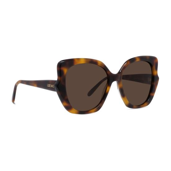  로에베 안경 LW40133 I 슬림 52 E 하바나 마론 아세테이트 선글라스 - LOEWE