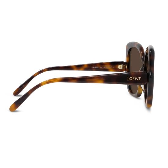  로에베 안경 LW40133 I 슬림 52 E 하바나 마론 아세테이트 선글라스 - LOEWE