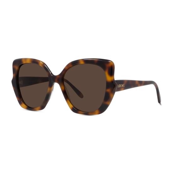  로에베 안경 LW40133 I 슬림 52 E 하바나 마론 아세테이트 선글라스 - LOEWE