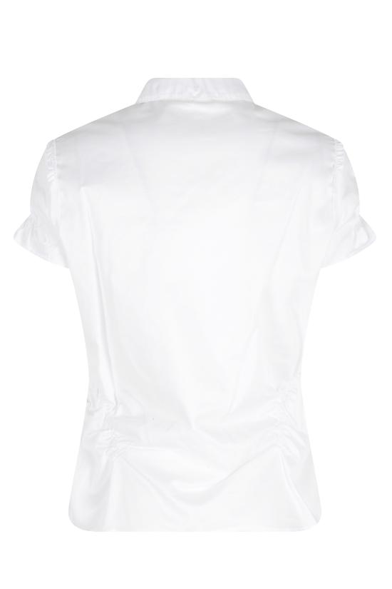  로우클래식 셔츠 로우 클래식 주름 반팔 셔츠 화이트 - LOW CLASSIC