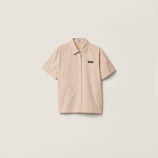 26FW 미우미우 셔츠 MK1933183AF0627 S OOO Beige
