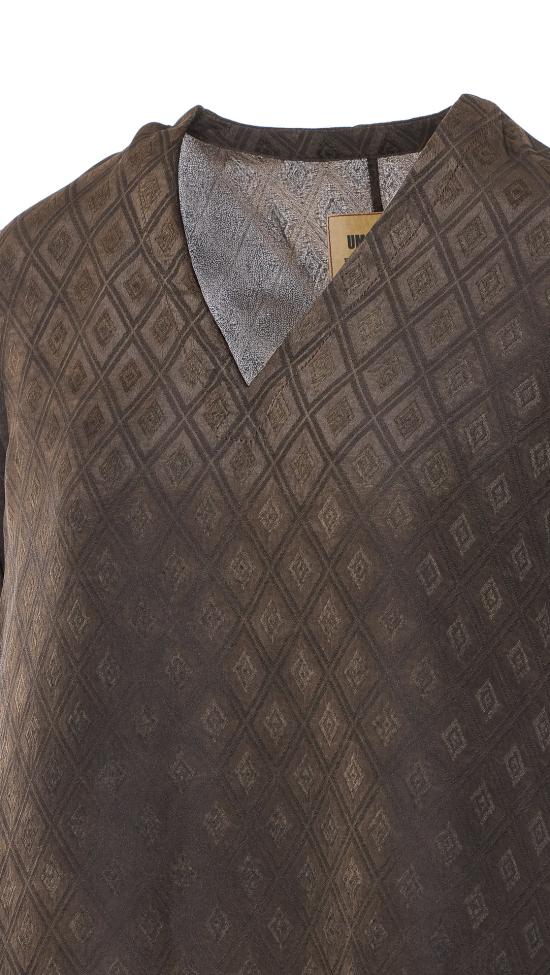 26SS 우마 왕 롱 원피스 UP5002 UW690 Brown - UMA WANG