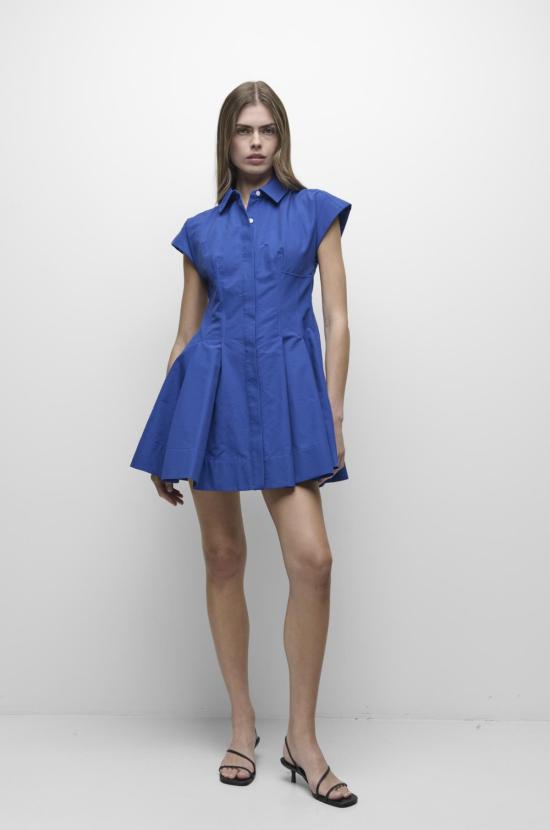  조나단 심카이 숏 원피스 클레미 코튼 미니 드레스 블루베리 - JONATHAN SIMKHAI