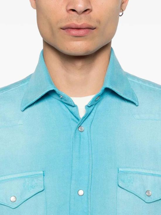 26SS 사르토리오 긴팔 셔츠 SCC0001SH445918002 Light Blue - SARTORIO