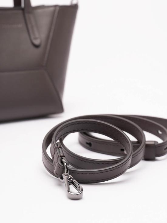26SS 브루넬로 쿠치넬리 카프스킨 BC Duo 미니 백 모닐레 장식 MBXAD2675C8279 Dark Brown - BRUNELLO CUCINELLI