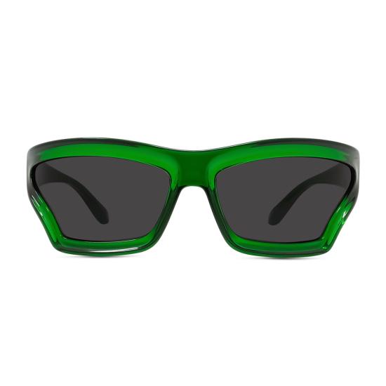  로에베 안경 LW40143 U 시그니처 아치 마스크 선글라스 (베르데) - LOEWE