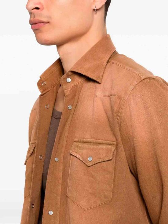 26SS 사르토리오 긴팔 셔츠 SCC0001SH445911002 Beige - SARTORIO