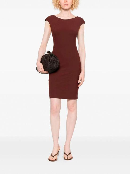 26SS 파트리지아페페 미디 원피스 CA1703JZ26B887 Brown - PATRIZIA PEPE