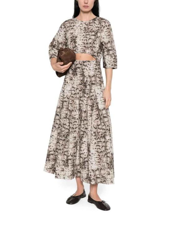 26SS 핑코 롱 원피스 106850A3B1CZ9 Beige - PINKO